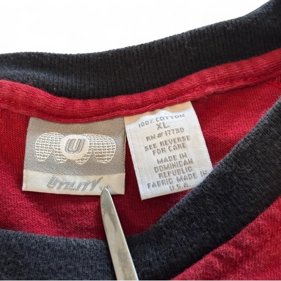 VTG y2k Utility Skateboarding Raglan T Shirt Sz XL Skull Wings Graphic USA Made - Picture 4 of 4